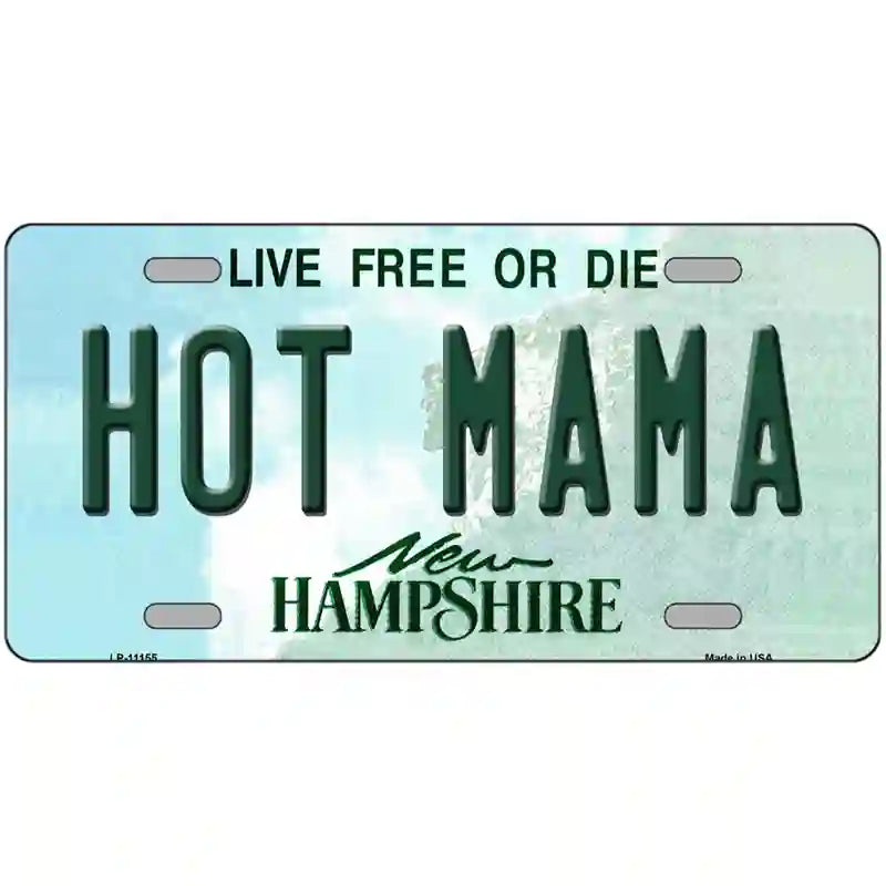 Hot Mama New Hampshire State License Plate 24" x 12" (LLP)