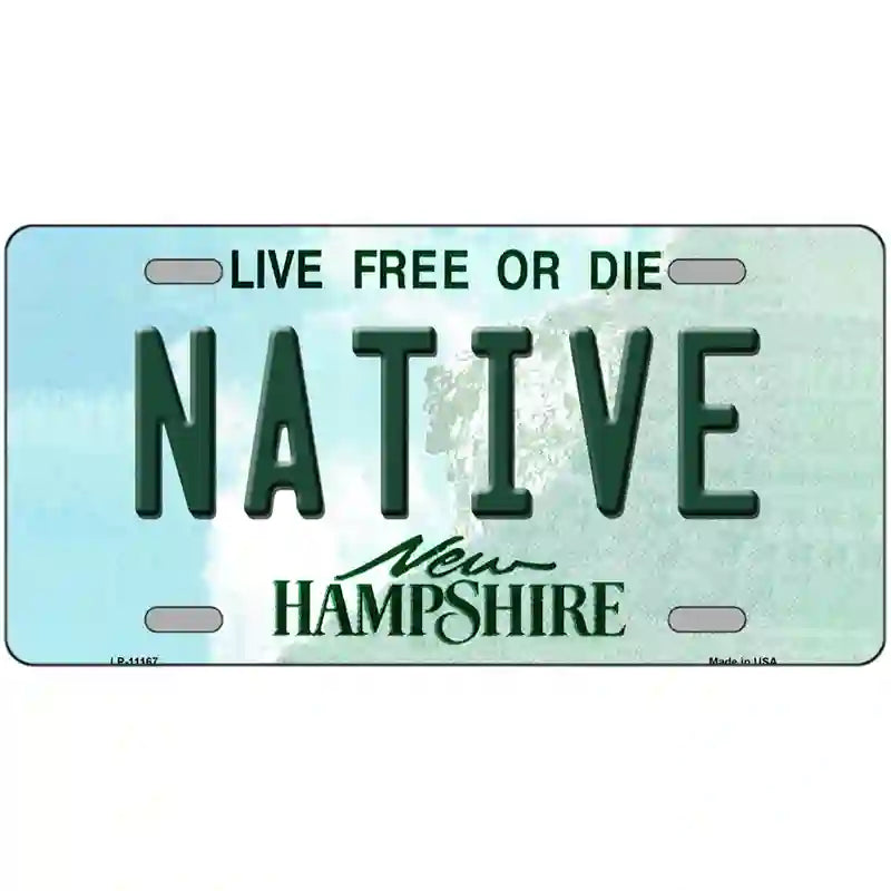 Native New Hampshire State License Plate 24" x 12" (LLP)