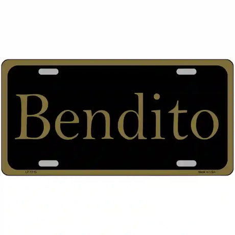 Bendito Novelty Metal License Plate 24" x 12" (LLP)