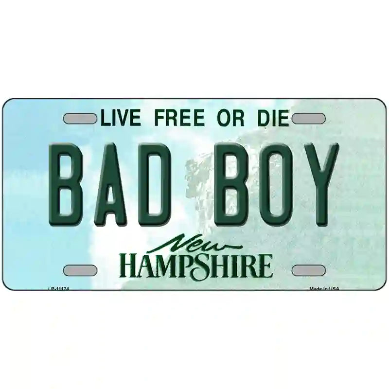 Bad Boy New Hampshire State License Plate 24" x 12" (LLP)