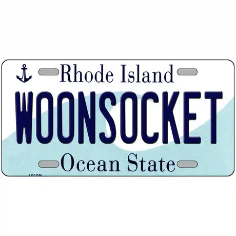 Woonsocket Rhode Island State License Plate Novelty License Plate 24" x 12" (LLP)