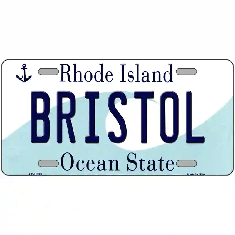 Bristol Rhode Island State License Plate Novelty License Plate 24" x 12" (LLP)