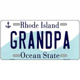 Grandpa Rhode Island State License Plate Novelty License Plate 24" x 12" (LLP)