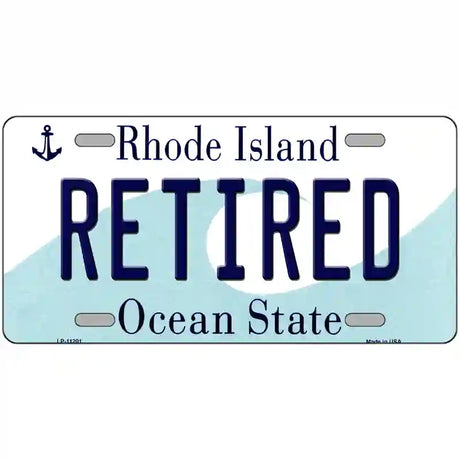 Retired Rhode Island State License Plate Novelty License Plate 24" x 12" (LLP)