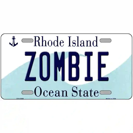 Zombie Rhode Island State License Plate Novelty License Plate 24" x 12" (LLP)