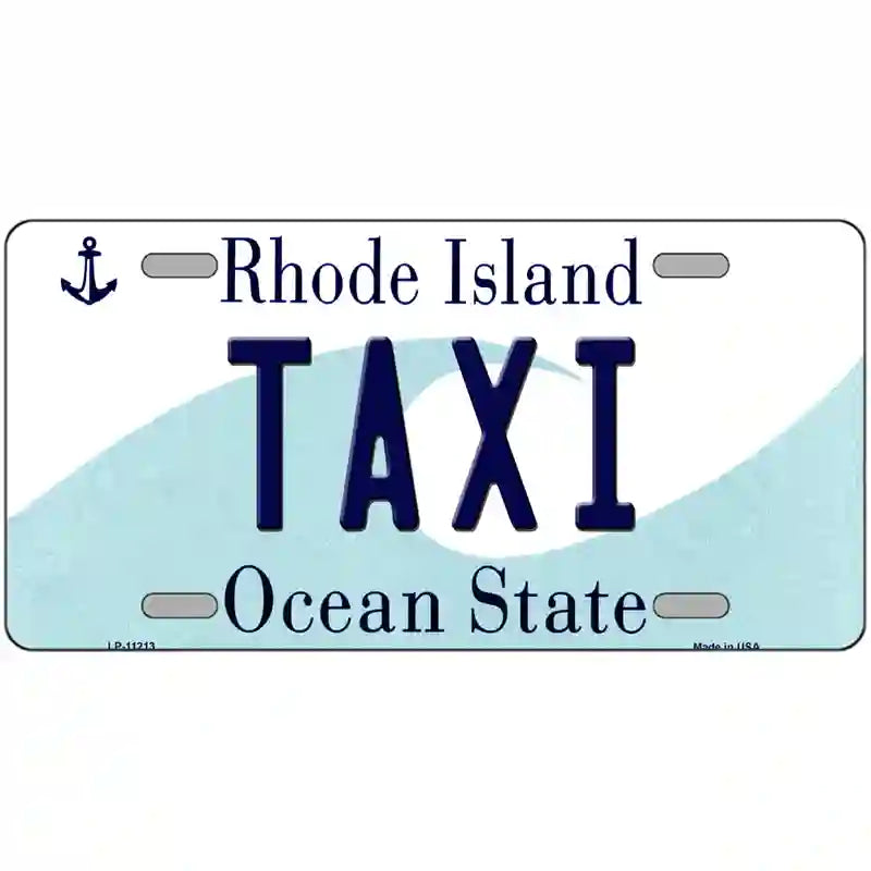 Taxi Rhode Island State License Plate Novelty License Plate 24" x 12" (LLP)