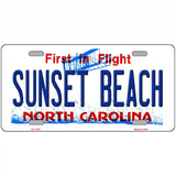 Sunset Beach North Carolina State Novelty Metal License Plate 24" x 12" (LLP)