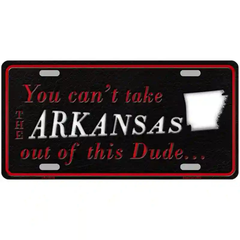 Arkansas Dude Novelty Metal License Plate 24" x 12" (LLP)