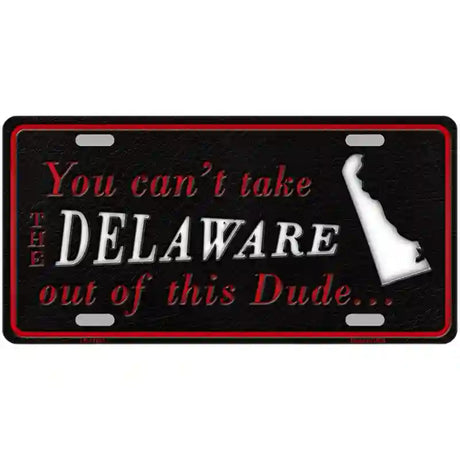 Delaware Dude Novelty Metal License Plate 24" x 12" (LLP)