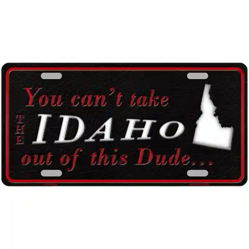 Idaho Dude Novelty Metal License Plate 24" x 12" (LLP)