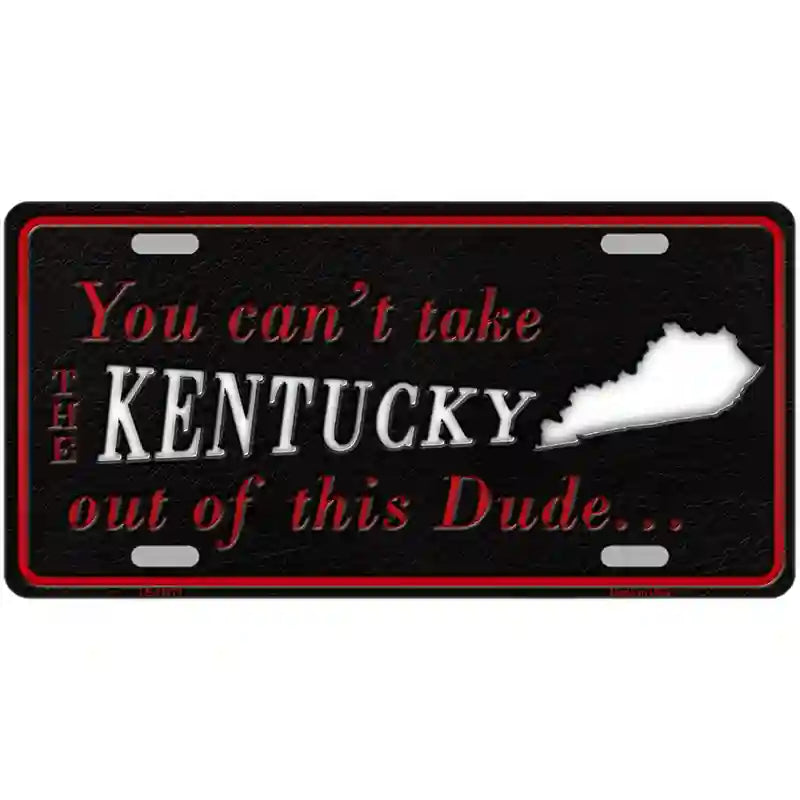 Kentucky Dude Novelty Metal License Plate 24" x 12" (LLP)