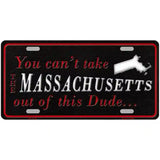 Massachusetts Dude Novelty Metal License Plate 24" x 12" (LLP)