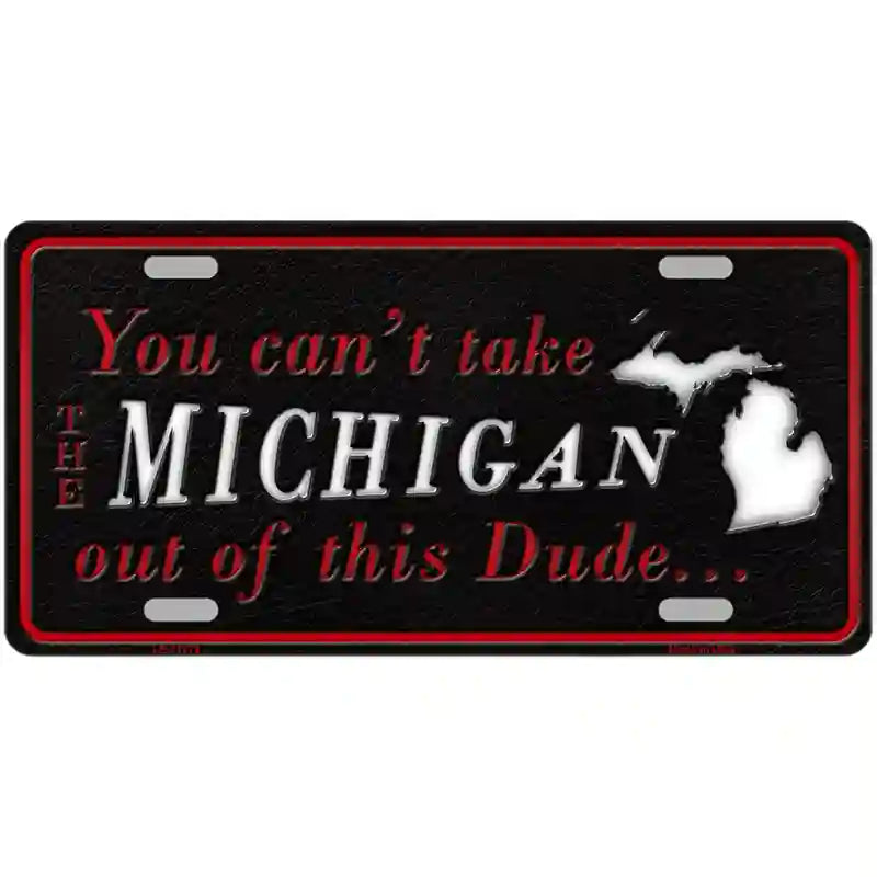 Michigan Dude Novelty Metal License Plate 24" x 12" (LLP)