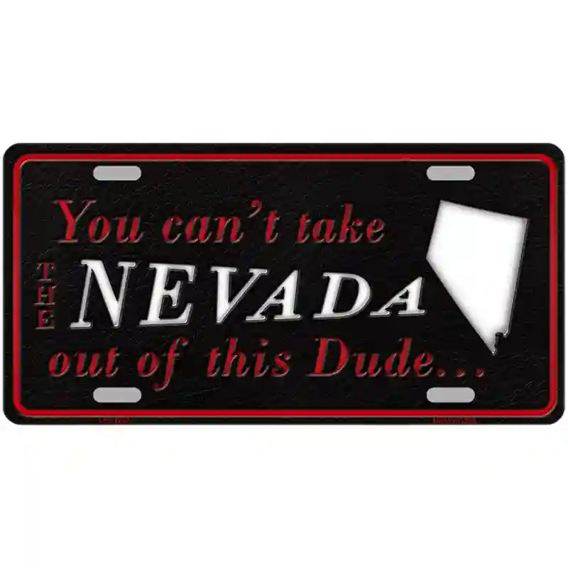 Nevada Dude Novelty Metal License Plate 24" x 12" (LLP)