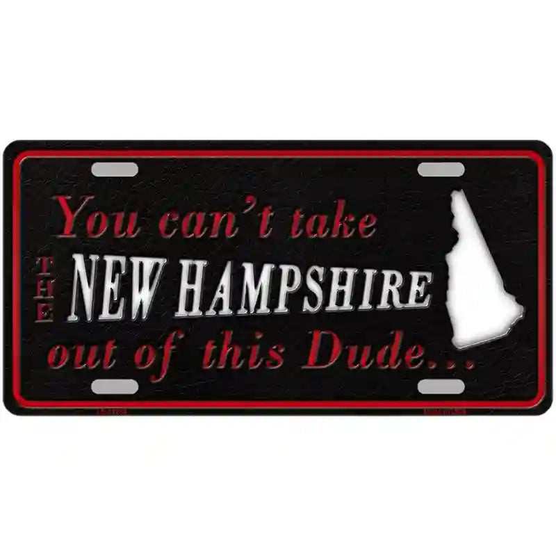 New Hampshire Dude Novelty Metal License Plate 24" x 12" (LLP)