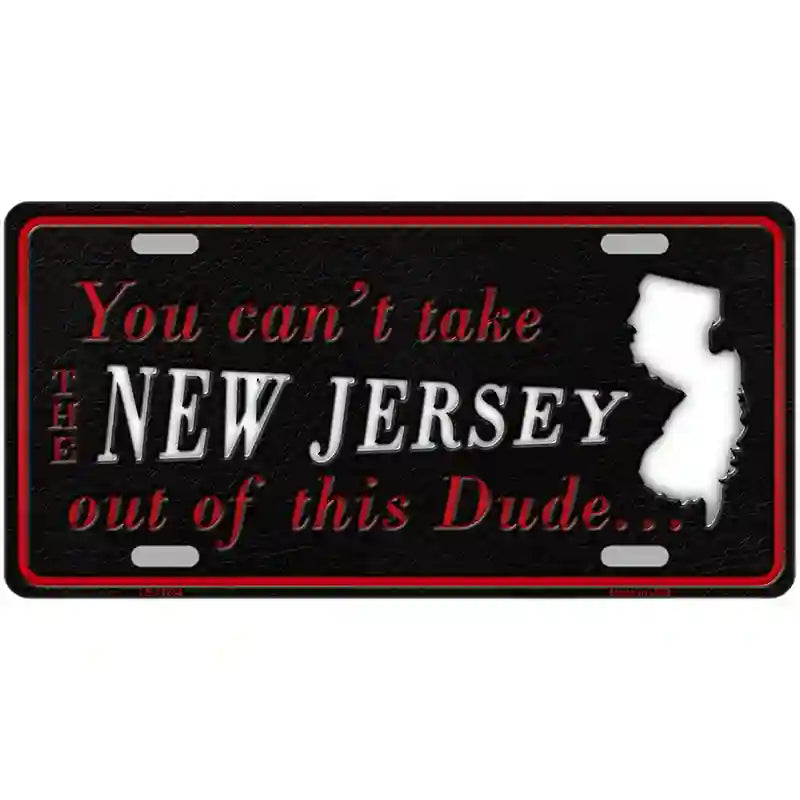 New Jersey Dude Novelty Metal License Plate 24" x 12" (LLP)