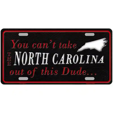 North Carolina Dude Novelty Metal License Plate 24" x 12" (LLP)