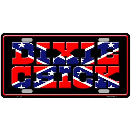 Dixie Chick Novelty Metal License Plate 24" x 12" (LLP)