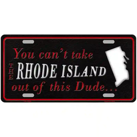 Rhode Island Dude Novelty Metal License Plate 24" x 12" (LLP)