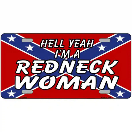 Redneck Woman Novelty Metal License Plate 24" x 12" (LLP)