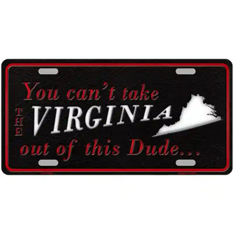 Virginia Dude Novelty Metal License Plate 24" x 12" (LLP)