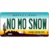 No Mo Snow Novelty License Plate 24" x 12" (LLP)