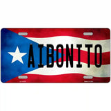 Aibonito Puerto Rico Flag License Plate Metal Novelty 24" x 12" (LLP)