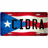 Cidra Puerto Rico Flag License Plate Metal Novelty 24" x 12" (LLP)