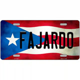 Fajardo Puerto Rico Flag License Plate Metal Novelty 24" x 12" (LLP)