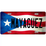 Mayaguez Puerto Rico Flag License Plate Metal Novelty 24" x 12" (LLP)