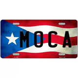 Moca Puerto Rico Flag License Plate Metal Novelty 24" x 12" (LLP)