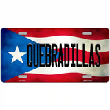 Quebradillas Puerto Rico Flag License Plate Metal Novelty 24" x 12" (LLP)