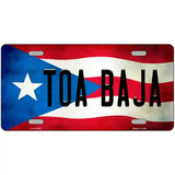 Toa Baja Puerto Rico Flag License Plate Metal Novelty 24" x 12" (LLP)