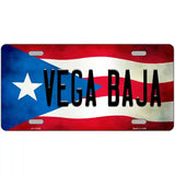 Vega Baja Puerto Rico Flag License Plate Metal Novelty 24" x 12" (LLP)