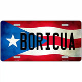 Boricua Puerto Rico Flag License Plate Metal Novelty 24" x 12" (LLP)