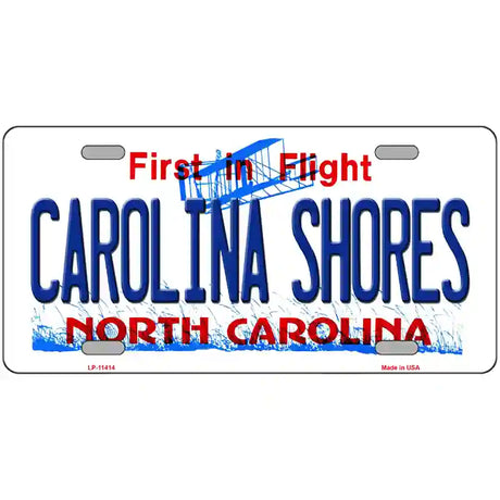 Carolina Shores North Carolina Novelty License Plate 24" x 12" (LLP)