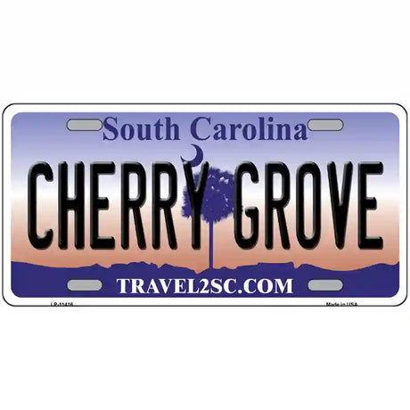 Cherry Grove South Carolina Novelty License Plate 24" x 12" (LLP)