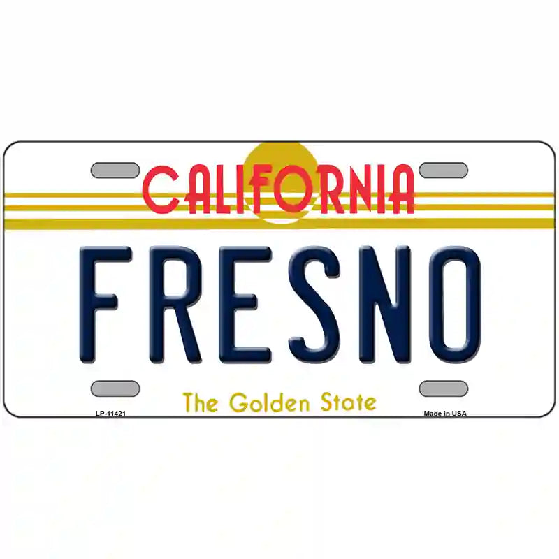 Fresno California Novelty License Plate 24" x 12" (LLP)