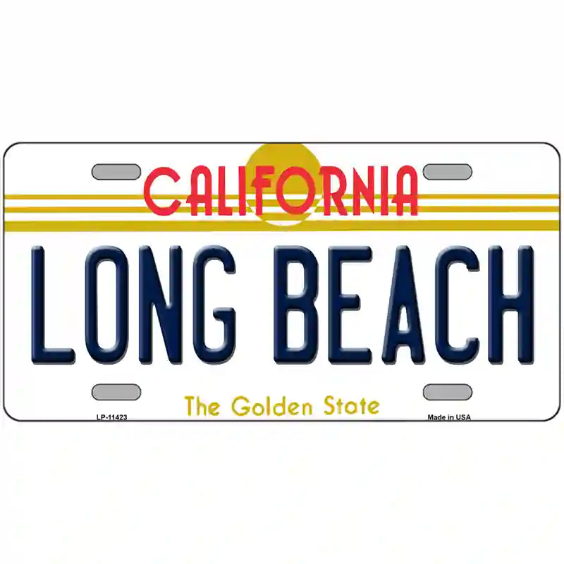 Long Beach California Novelty License Plate 24" x 12" (LLP)