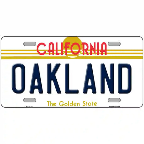 Oakland California Novelty License Plate 24" x 12" (LLP)