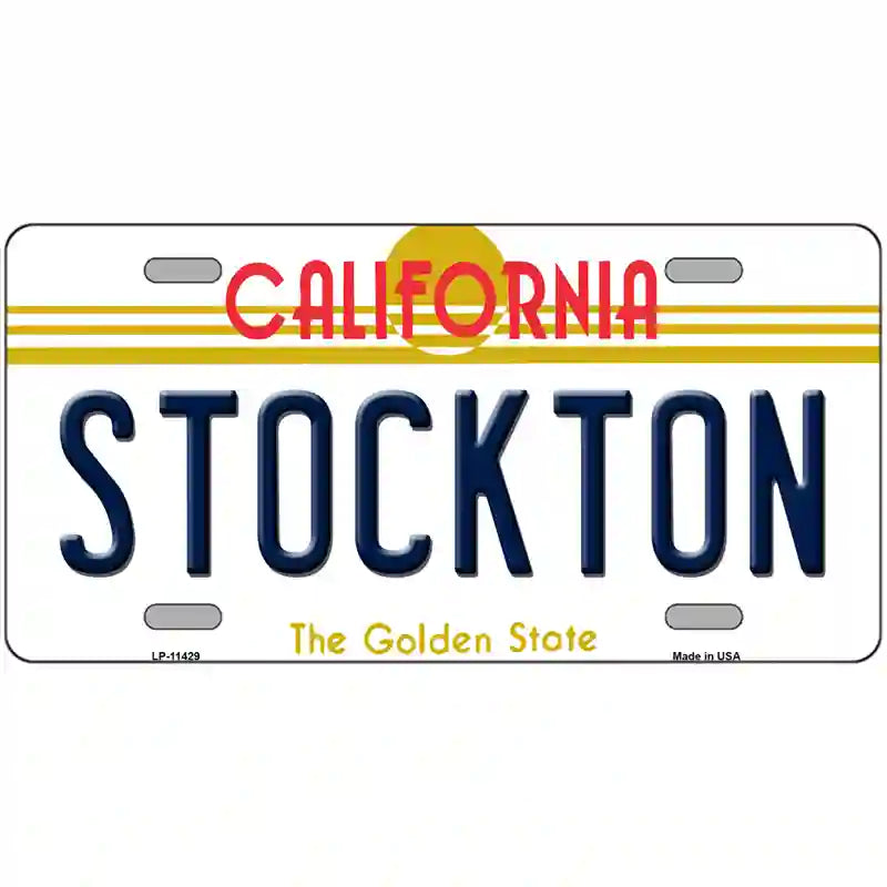 Stockton California Novelty License Plate 24" x 12" (LLP)