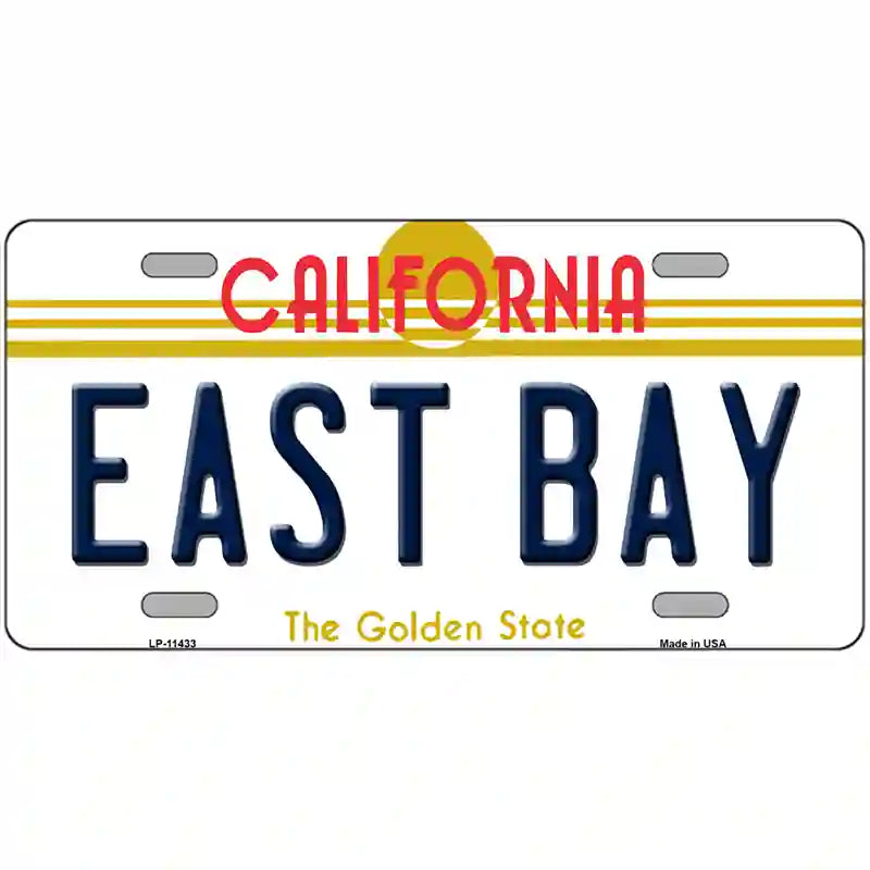 East Bay California Novelty License Plate 24" x 12" (LLP)