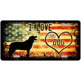 I Love My Dog Novelty Metal License Plate 24" x 12" (LLP)