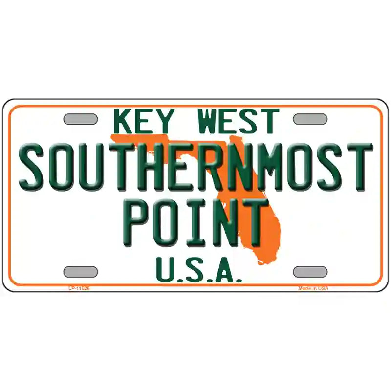 Key West Southernmost Point Novelty License Plate 24" x 12" (LLP)