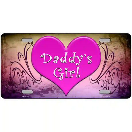 Daddys Girl Novelty License Plate 24" x 12" (LLP)