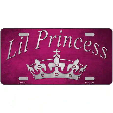 Lil Princess Novelty License Plate 24" x 12" (LLP)