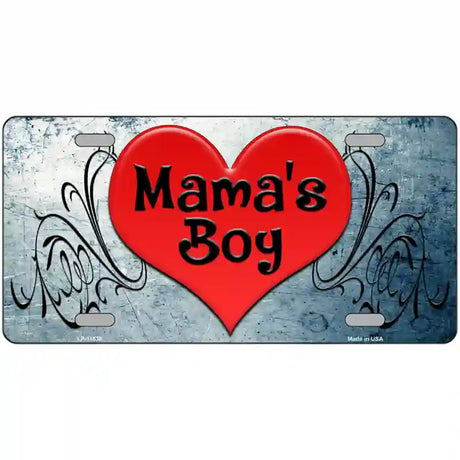 Mamas Boy Novelty License Plate 24" x 12" (LLP)