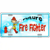 Future Fire Fighter Novelty License Plate 24" x 12" (LLP)