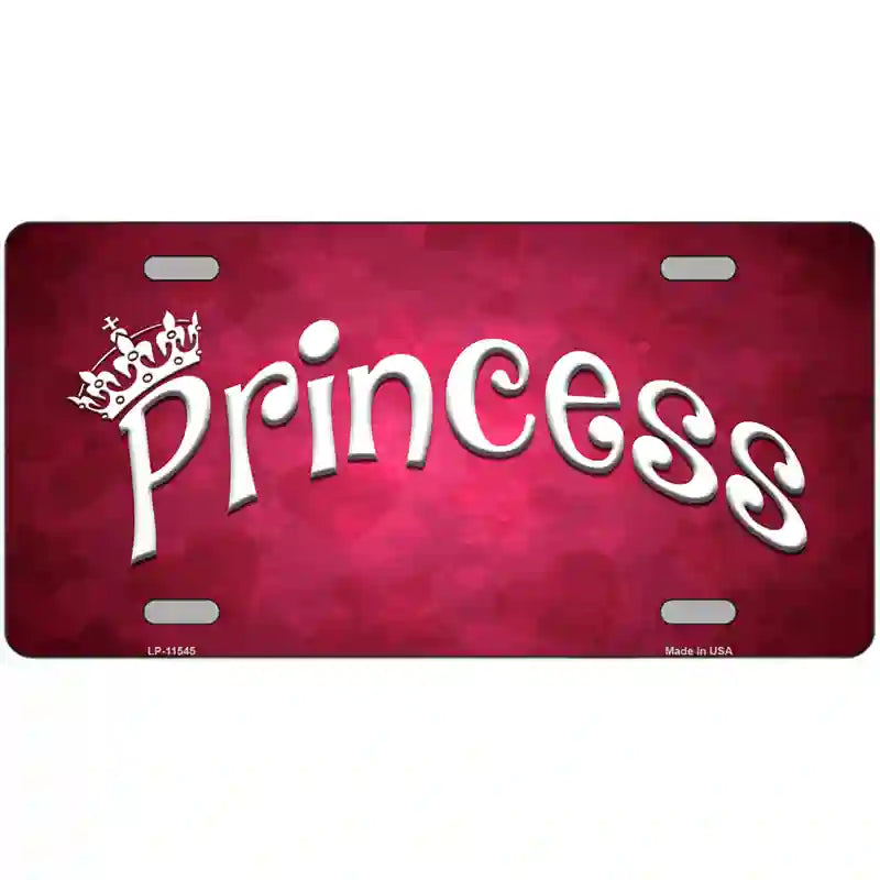 Princess Novelty License Plate 24" x 12" (LLP)