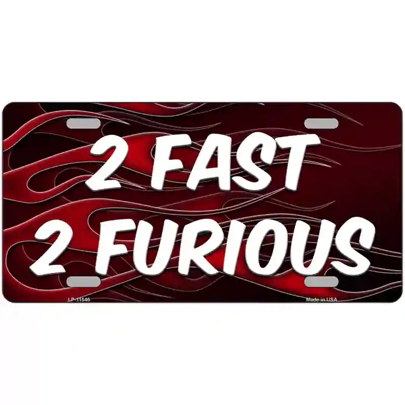 2 Fast 2 Furious Novelty License Plate 24" x 12" (LLP)